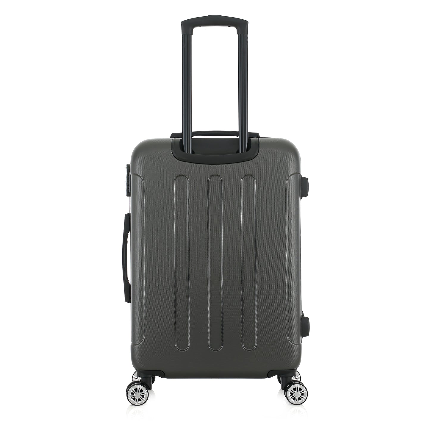 Valise grise de notre collection American Star Miami, taille M de dos