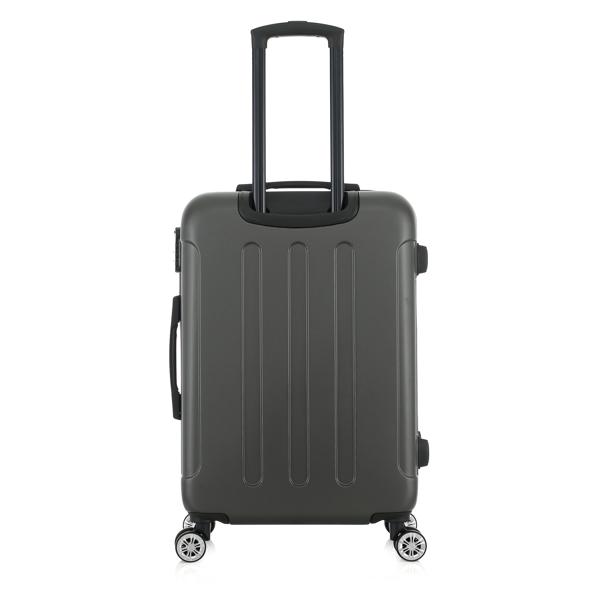 Valise grise de notre collection American Star Miami, taille M de dos