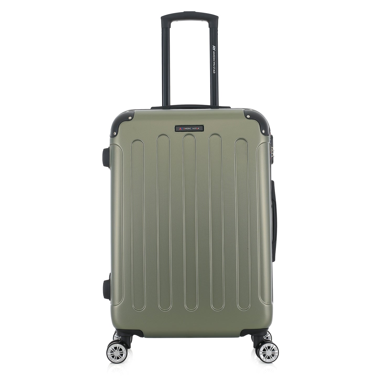 Valise kaki de notre collection American Star Miami, taille M de face
