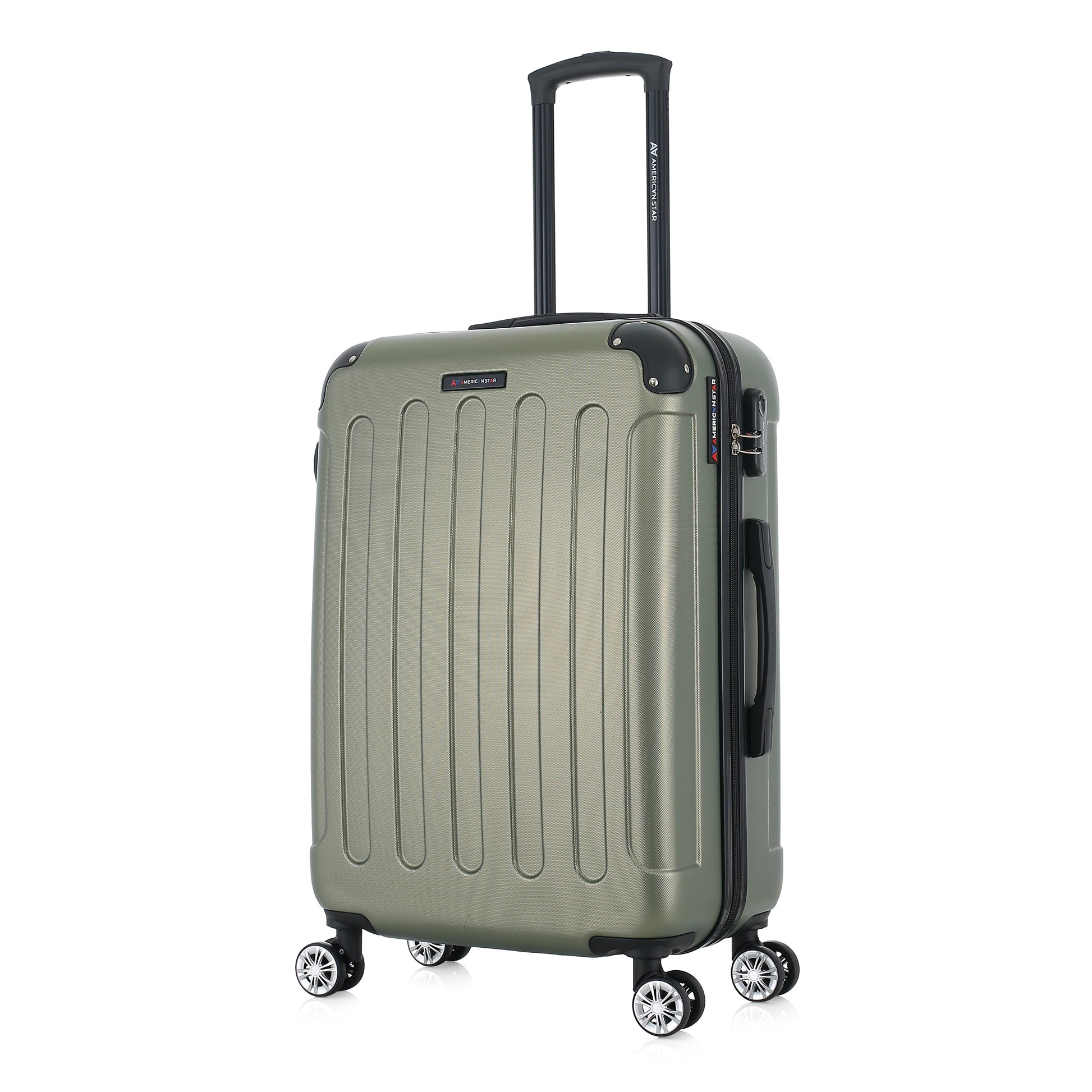 Valise kaki de notre collection American Star Miami, taille M de 3/4
