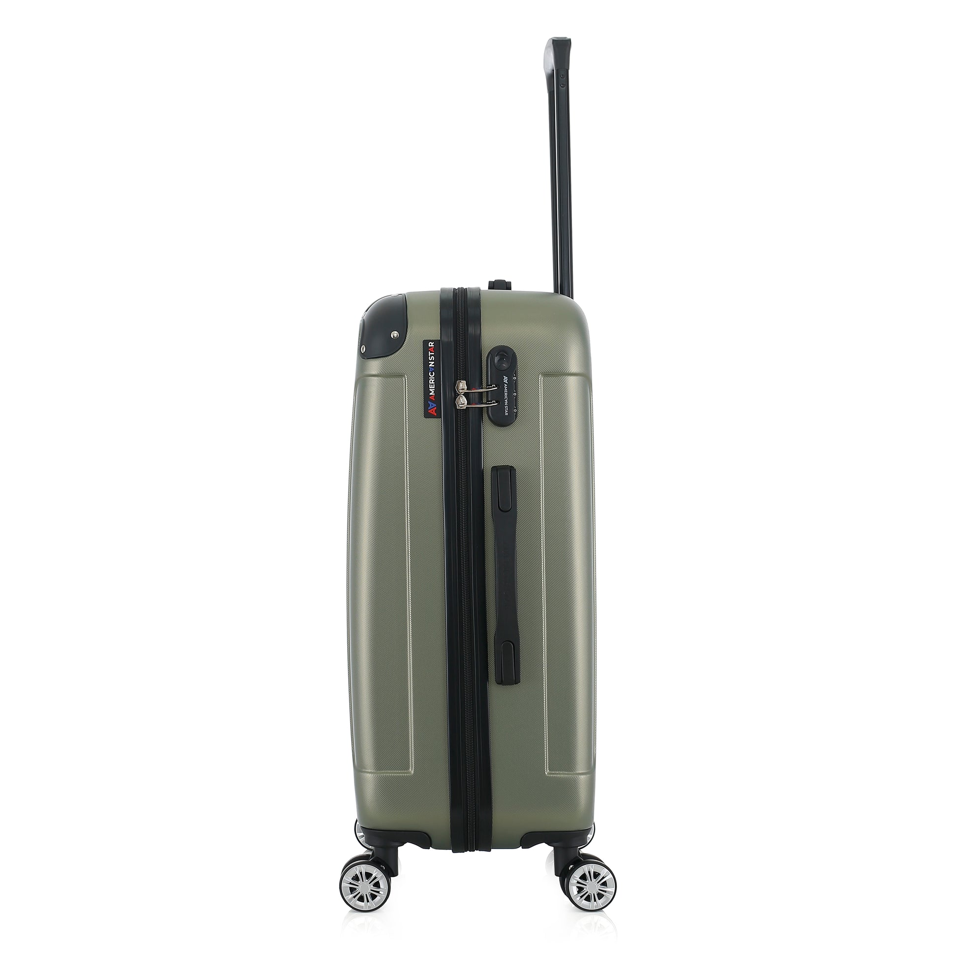 Valise kaki de notre collection American Star Miami, taille M de côté