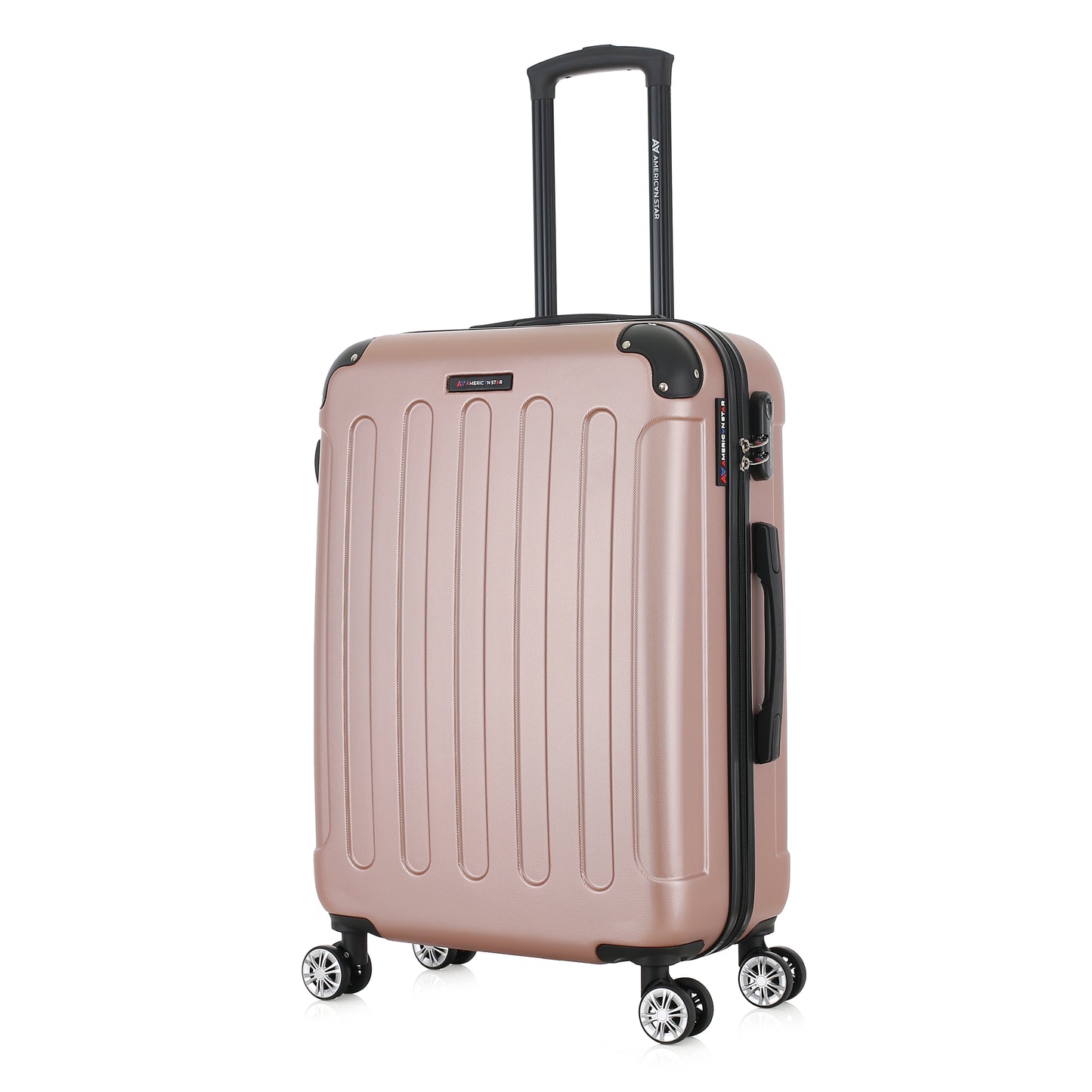 Valise or rose de notre collection American Star Miami, taille M de 3/4