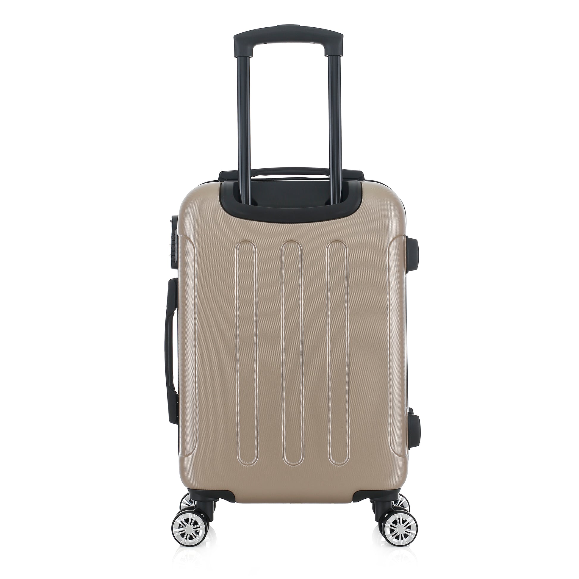 Valise beige de notre collection American Star Miami, taille S de dos