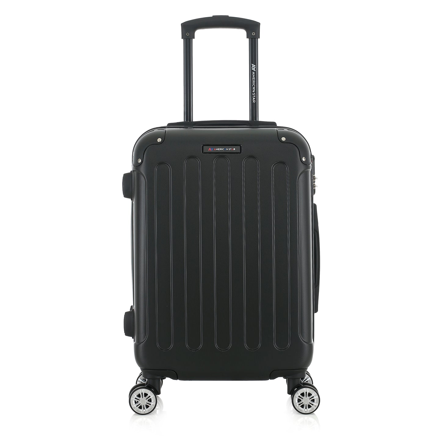 Valise noire de notre collection American Star Miami, taille S de face
