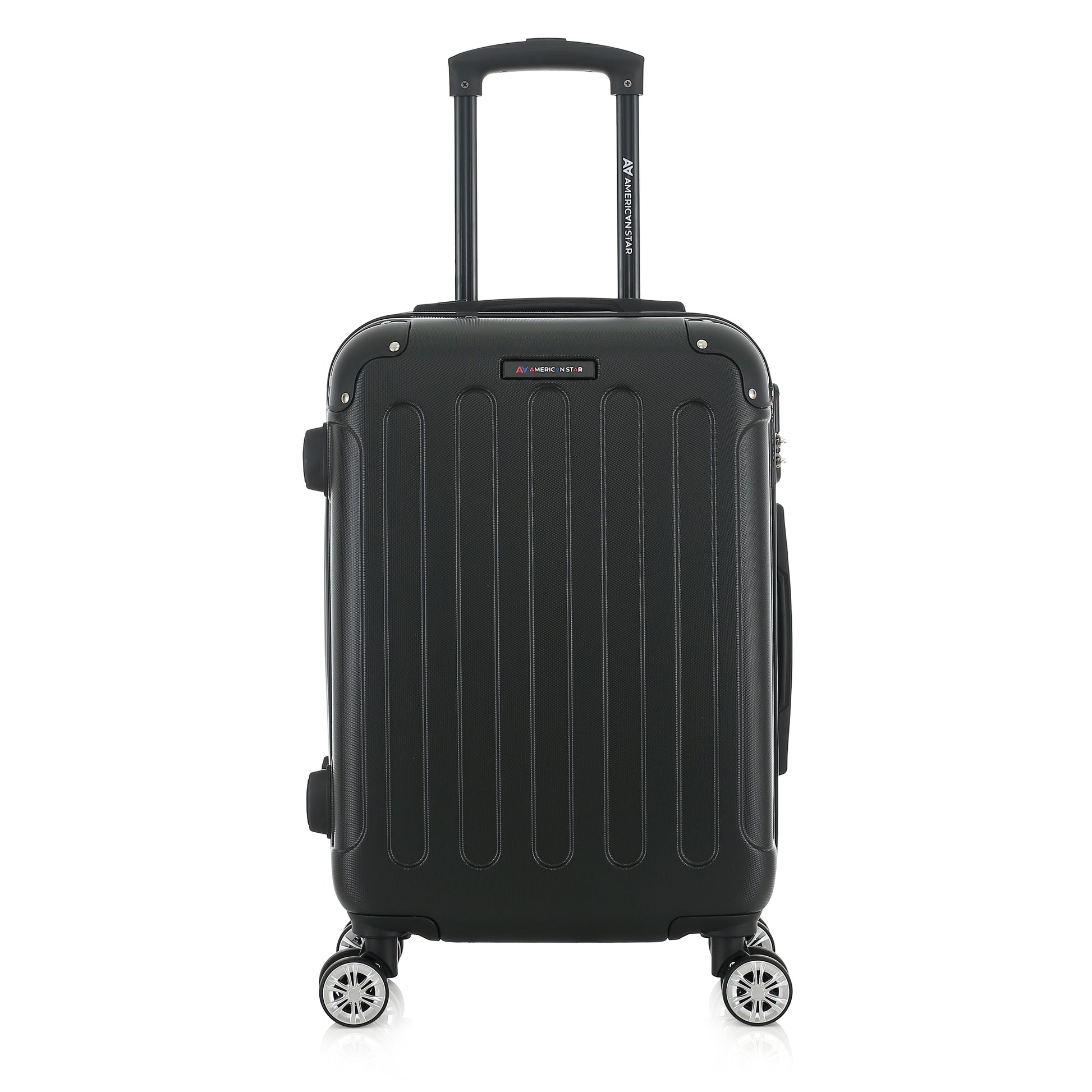 Valise noire de notre collection American Star Miami, taille S de face
