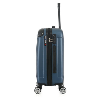 Valise bleue de notre collection American Star Miami, taille S de côté