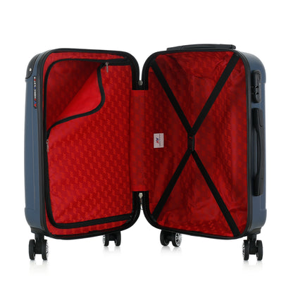 Valise bleue de notre collection American Star Miami, taille S ouverte