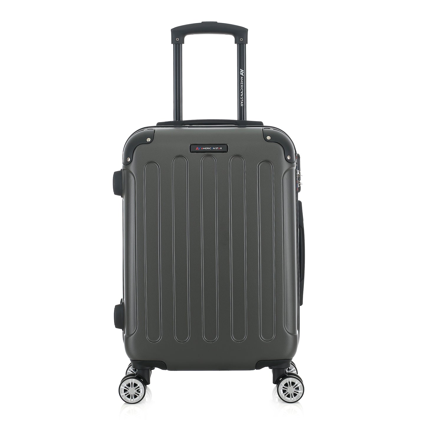 Valise grise de notre collection American Star Miami, taille S de face
