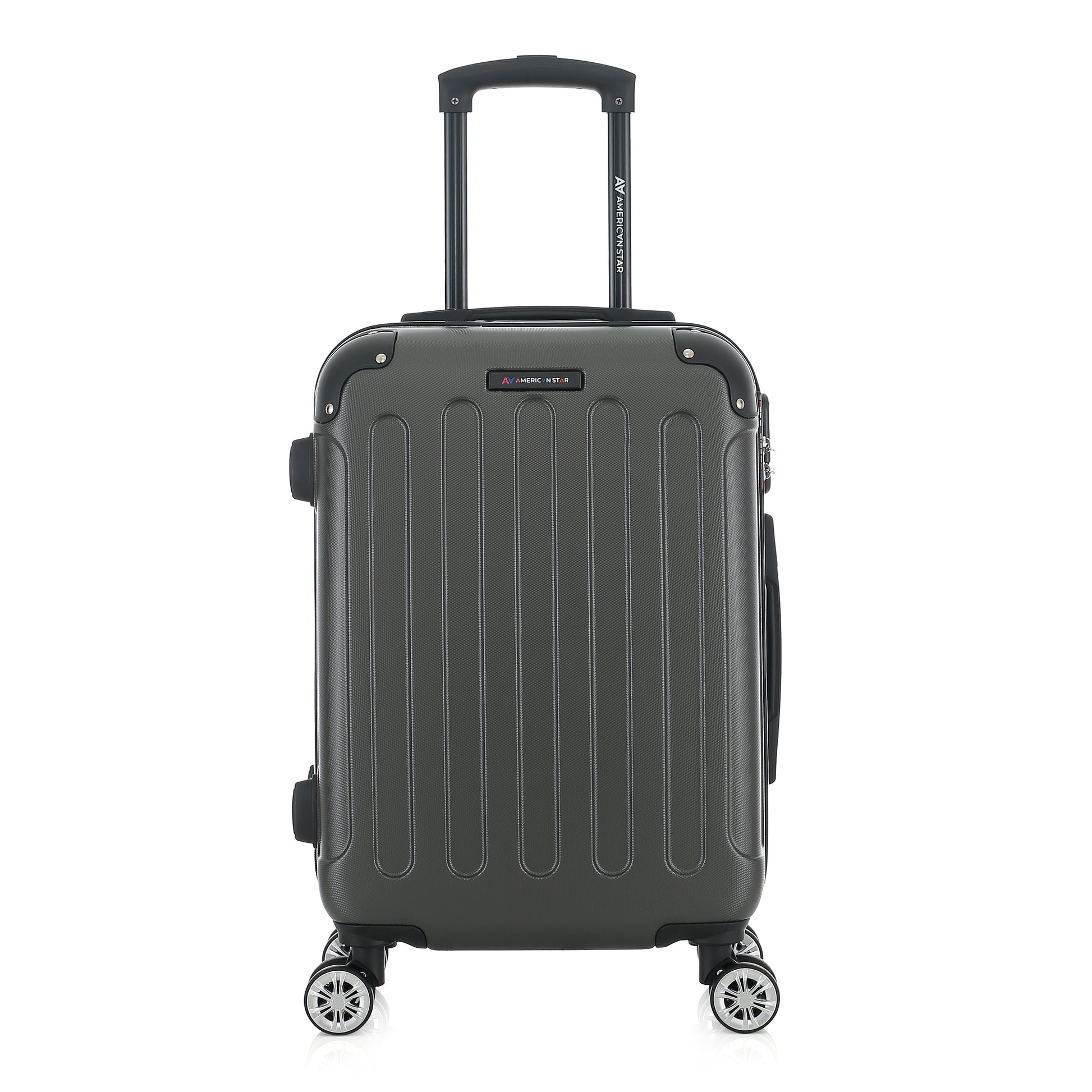 Valise grise de notre collection American Star Miami, taille S de face
