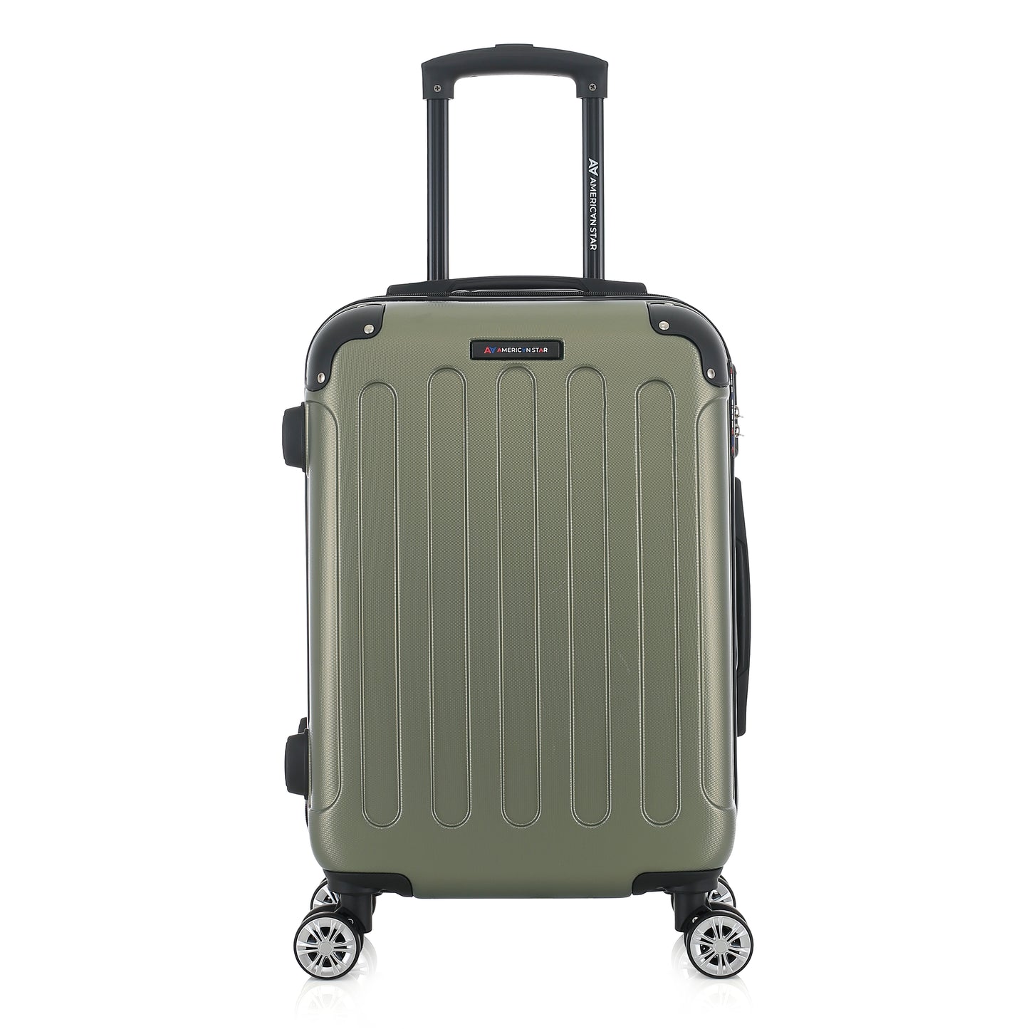 Valise kaki de notre collection American Star Miami, taille S de face
