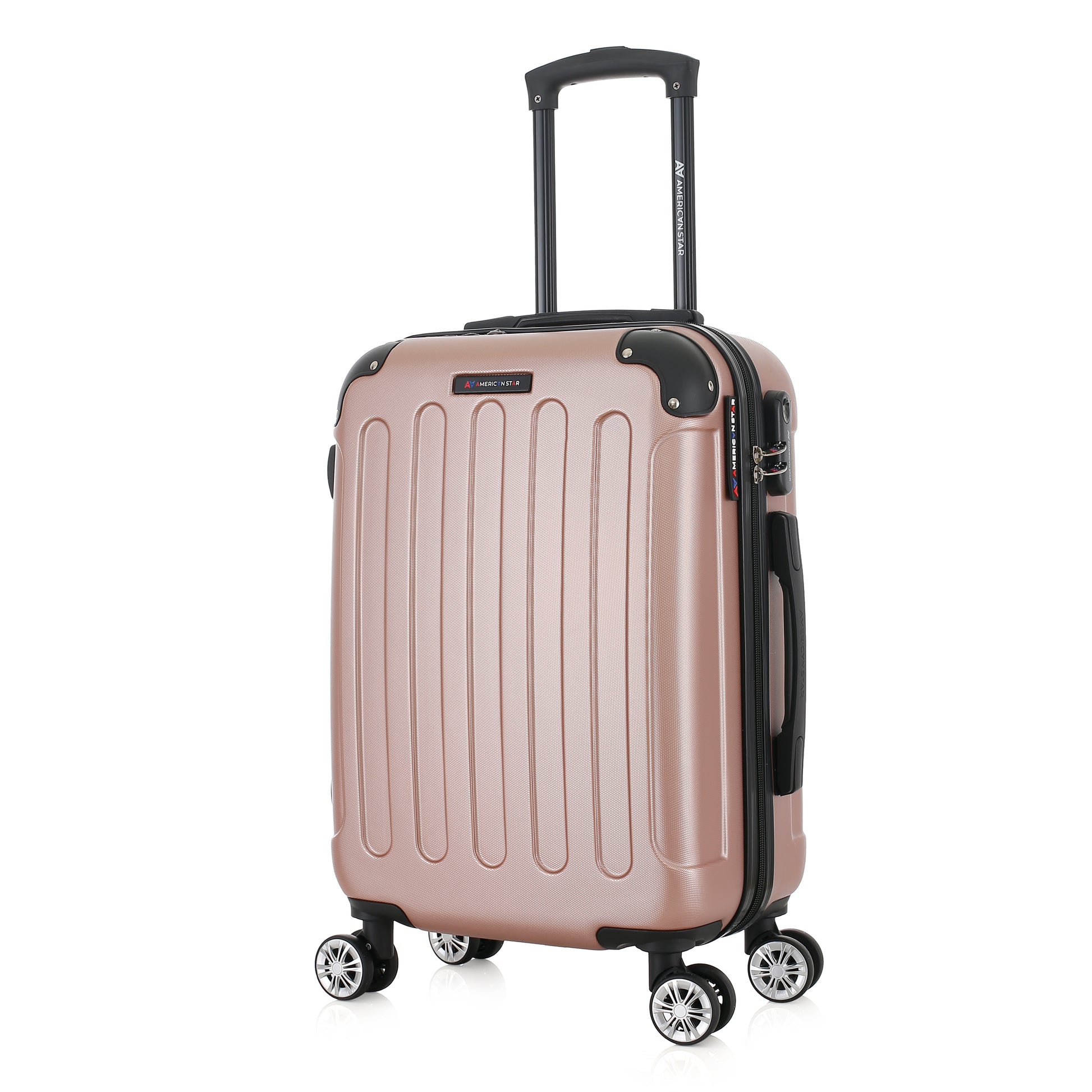 Valise or rose de notre collection American Star Miami, taille S de 3/4