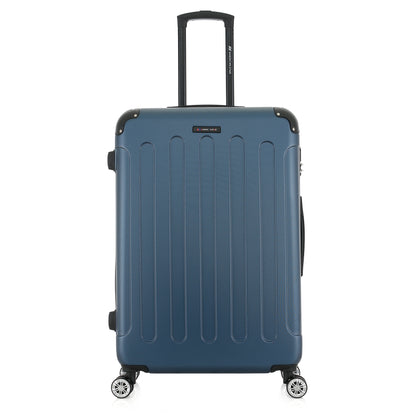 Grande valise bleue de face
