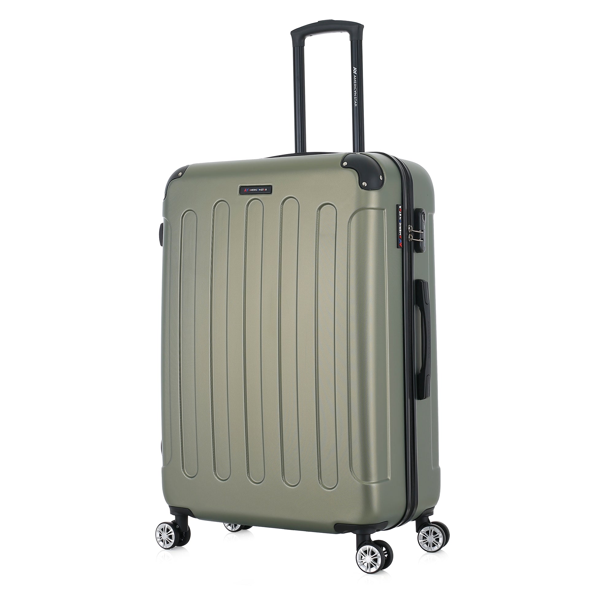 Grande valise kaki de 3/4
