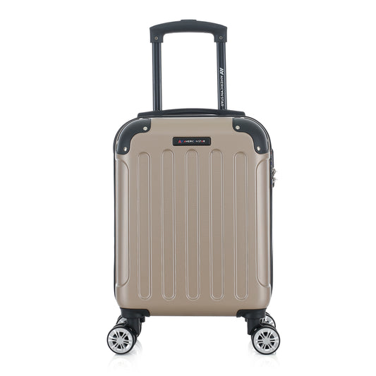 Valise beige de notre collection American Star Miami, taille XS de face
