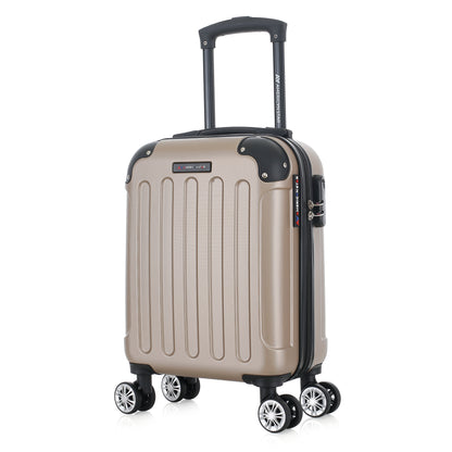 Valise beige de notre collection American Star Miami, taille XS de 3/4