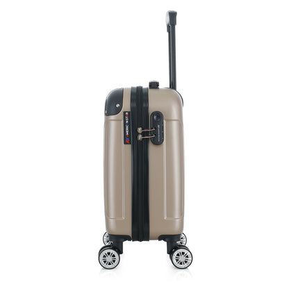 Valise beige de notre collection American Star Miami, taille XS de côté