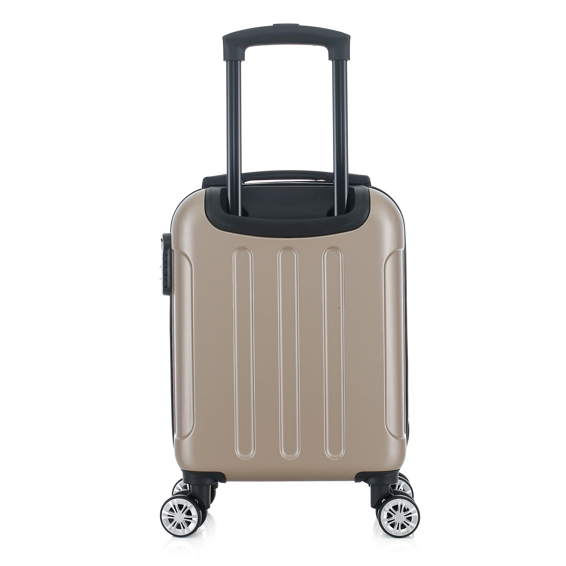 Valise beige de notre collection American Star Miami, taille XS de dos