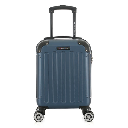 Valise bleue de notre collection American Star Miami, taille XS de face
