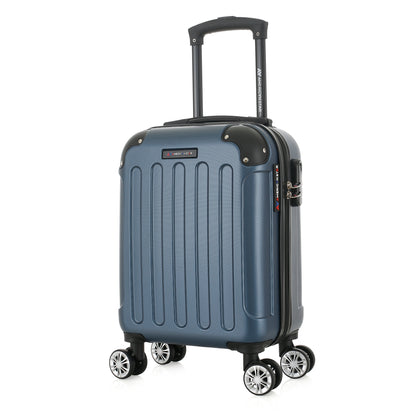 Valise bleue de notre collection American Star Miami, taille XS de 3/4