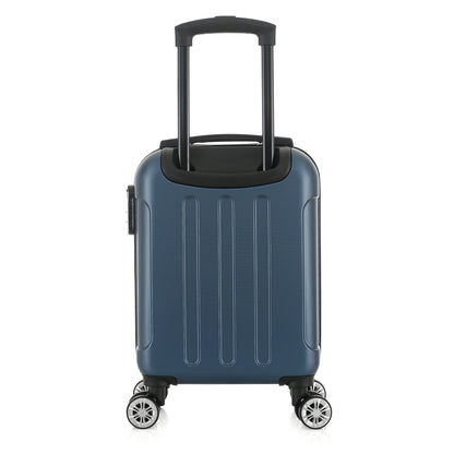 Valise bleue de notre collection American Star Miami, taille XS de dos