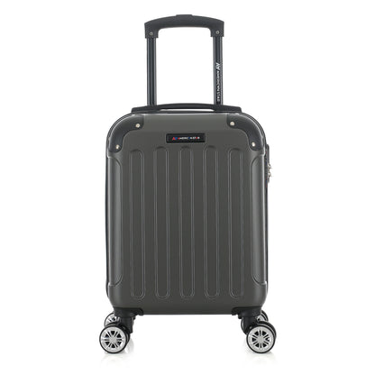Valise grise de notre collection American Star Miami, taille XS de face