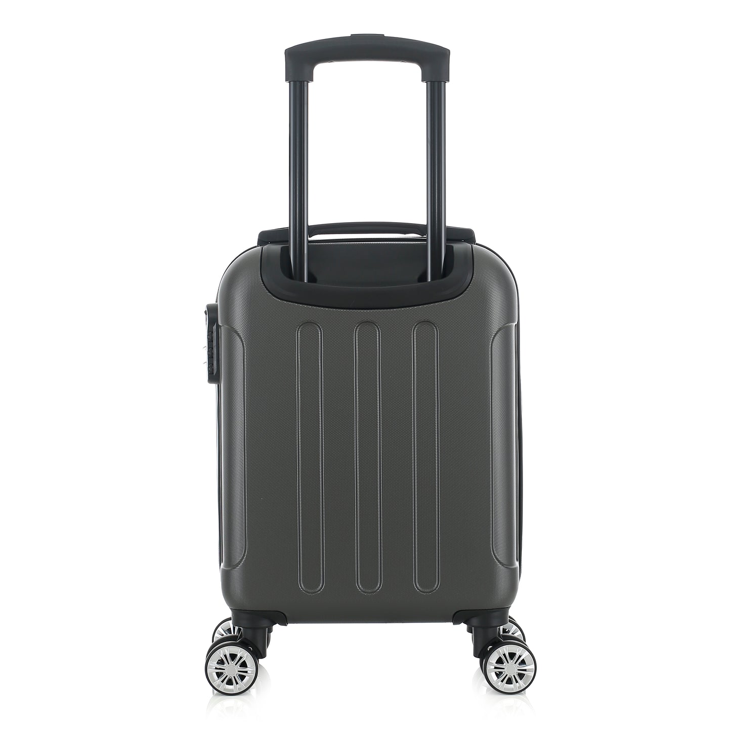 Valise grise de notre collection American Star Miami, taille XS de dos