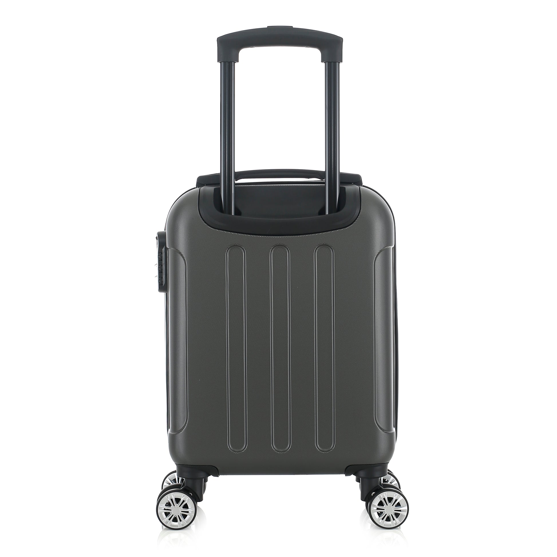 Valise grise de notre collection American Star Miami, taille XS de dos