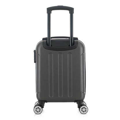 Valise grise de notre collection American Star Miami, taille XS de dos