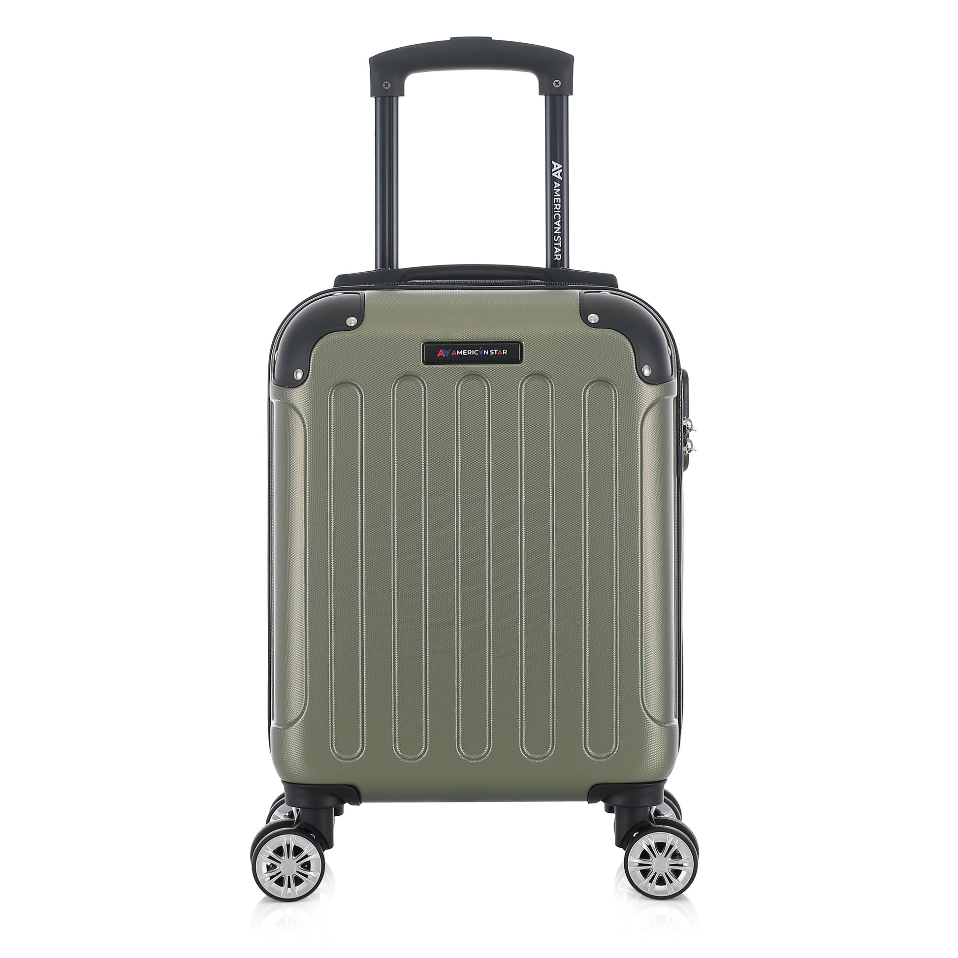 Valise kaki de notre collection American Star Miami, taille XS de face
