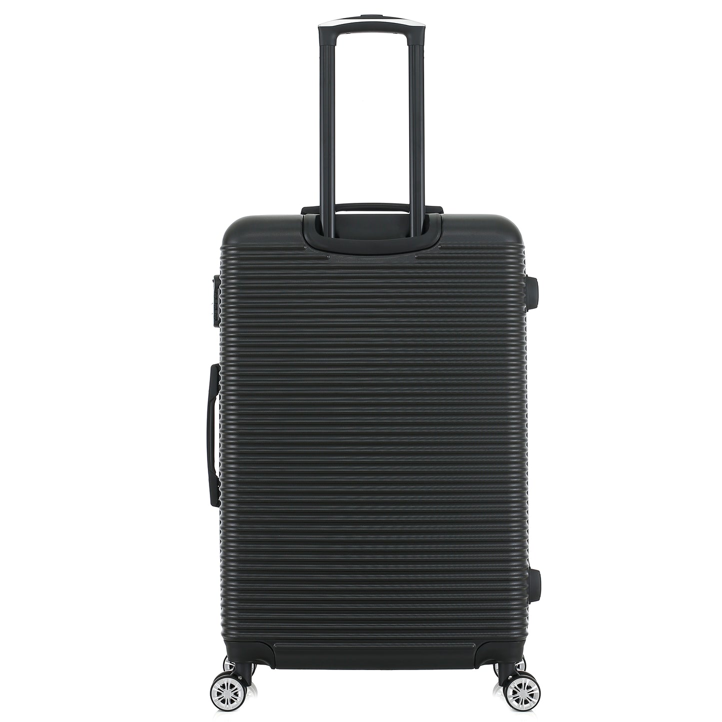 Valise noire de notre collection Georges Rech, Milan, taille L, de dos
