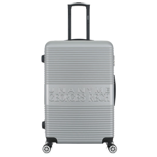 Valise silver de notre collection Georges Rech, Milan, taille L, de face
