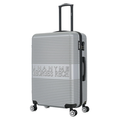 Valise silver de notre collection Georges Rech, Milan, taille L, de 3/4