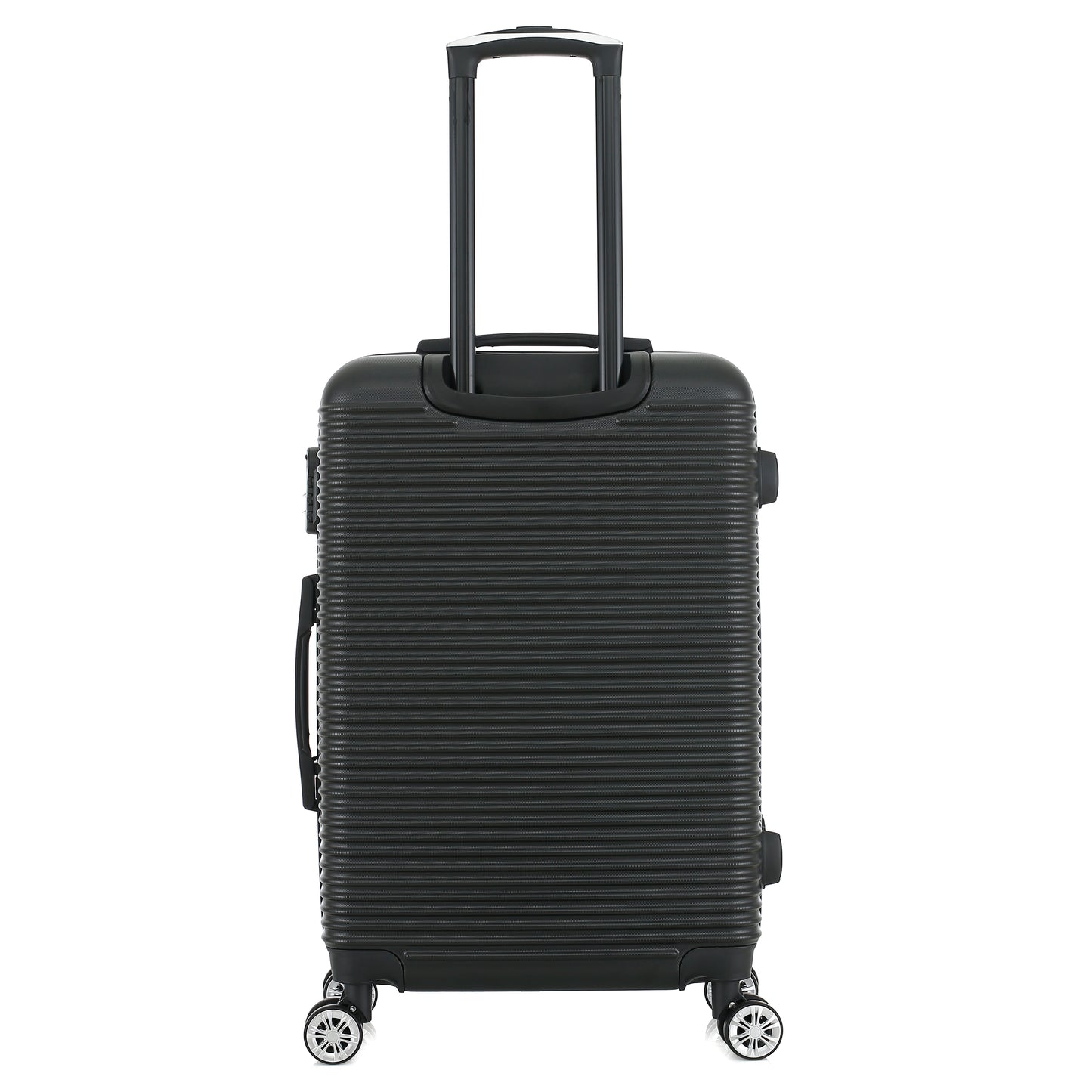 Valise noire de notre collection Georges Rech, Milan, taille M, de dos
