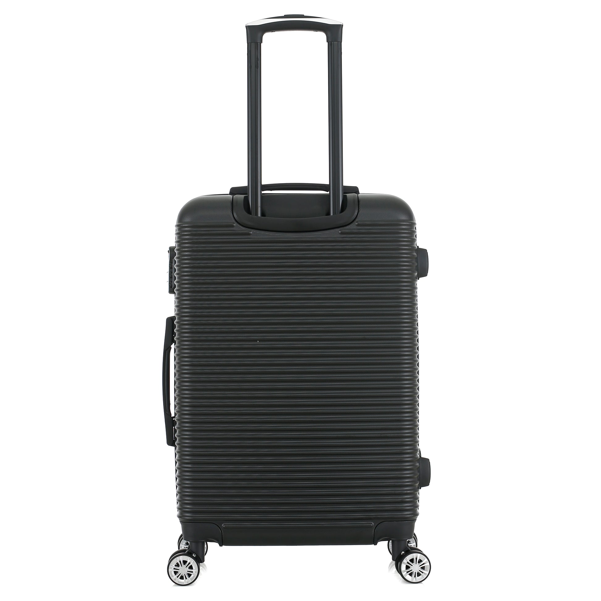 Valise noire de notre collection Georges Rech, Milan, taille M, de dos
