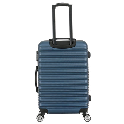 Valise bleue de notre collection Georges Rech, Milan, taille M, de dos
