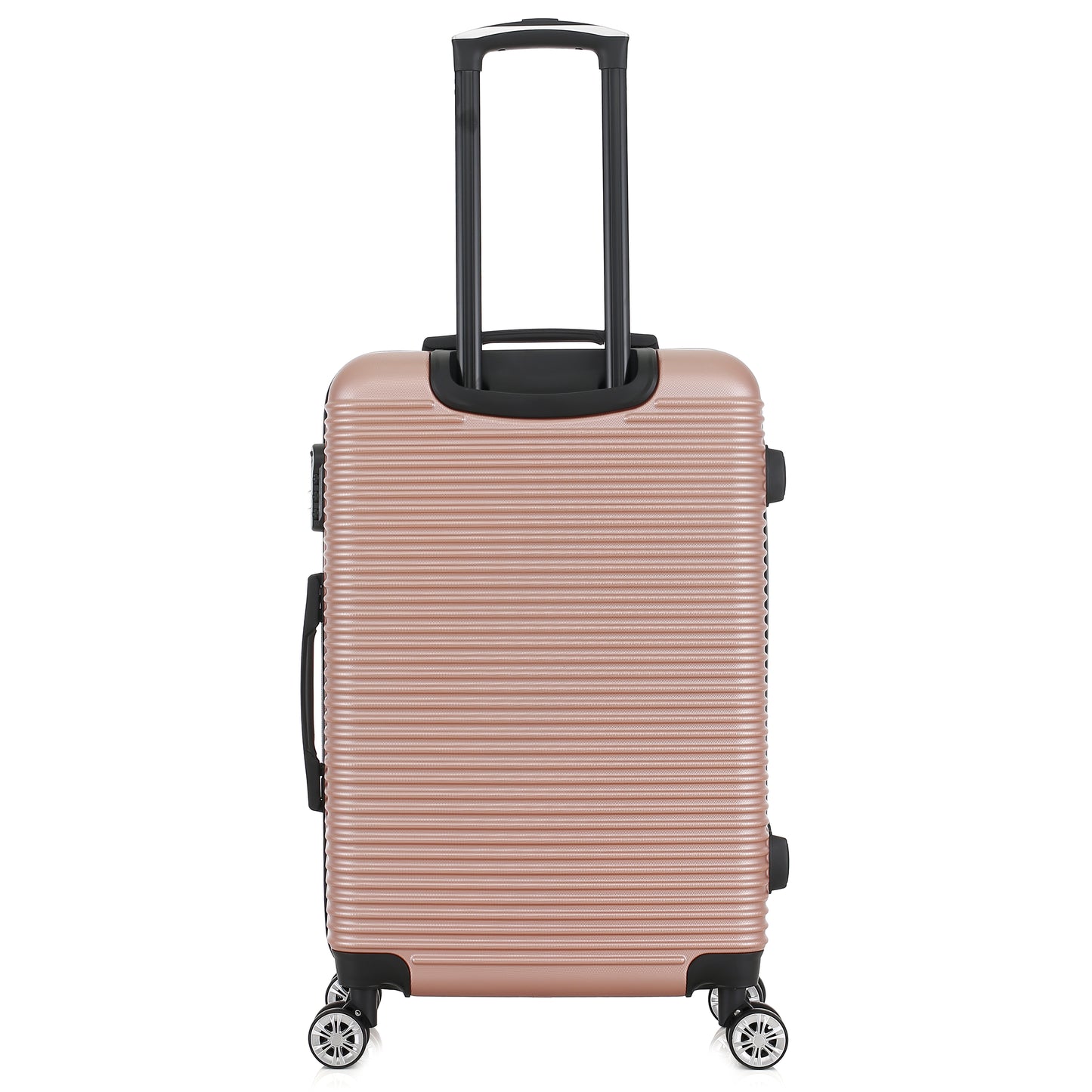 Valise rose de notre collection Georges Rech, Milan, taille M, de dos