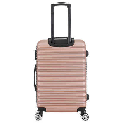 Valise rose de notre collection Georges Rech, Milan, taille M, de dos