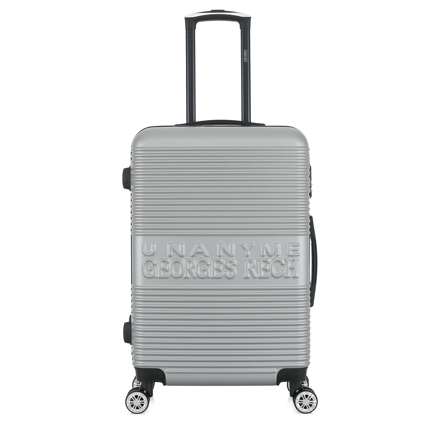 Valise silver de notre collection Georges Rech, Milan, taille M, de face
