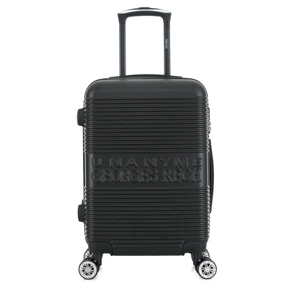 Valise noire de notre collection Georges Rech, Milan, taille S, de face