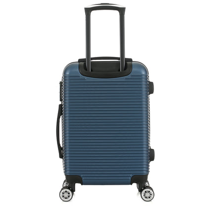 Valise bleue de notre collection Georges Rech, Milan, taille S, de dos
