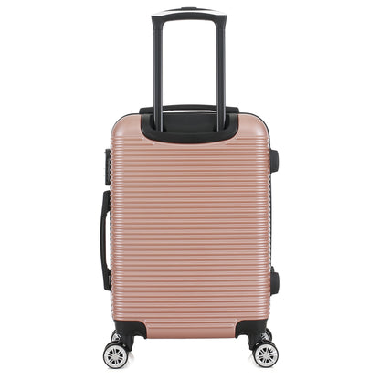 Valise rose de notre collection Georges Rech, Milan, taille S, de dos
