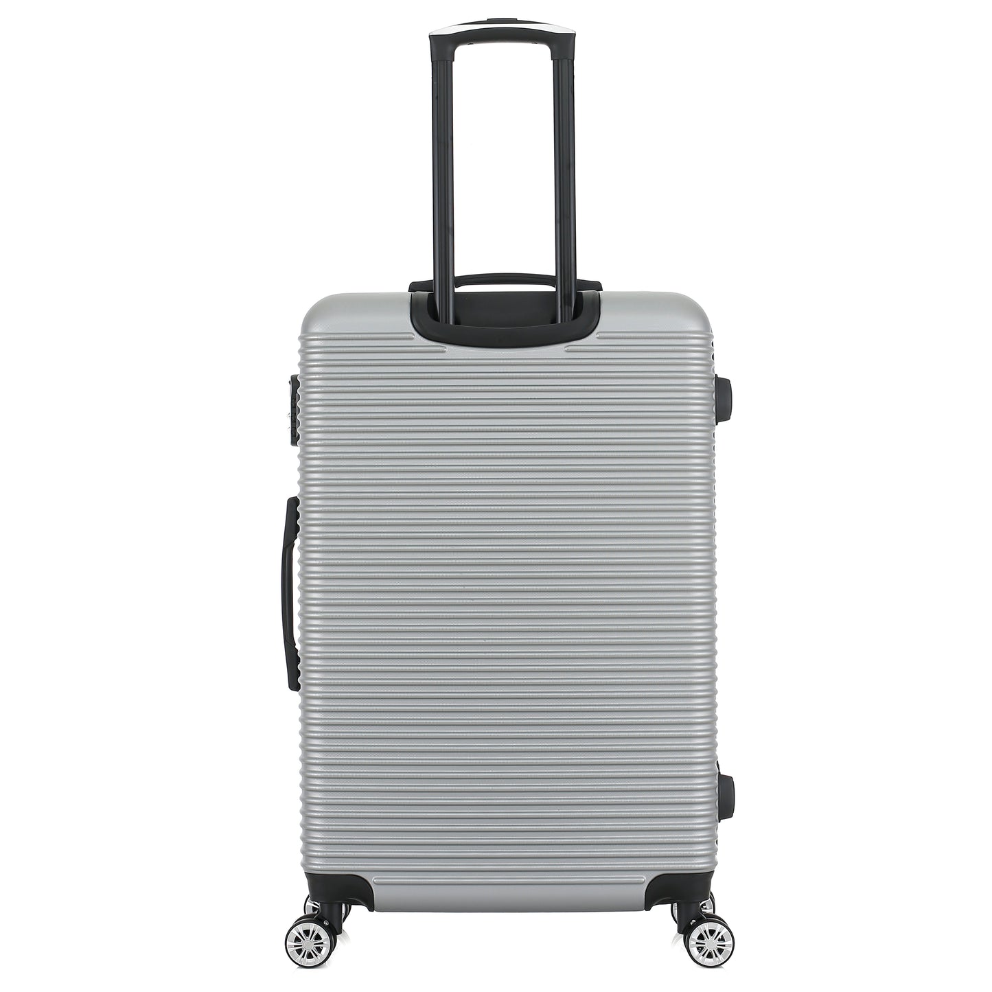 Grande valise silver de dos
