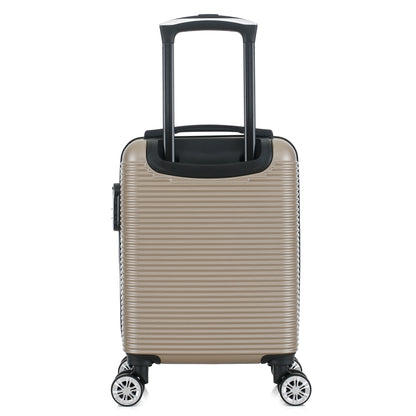 Valise beige de notre collection Georges Rech, Milan, taille XS, de dos
