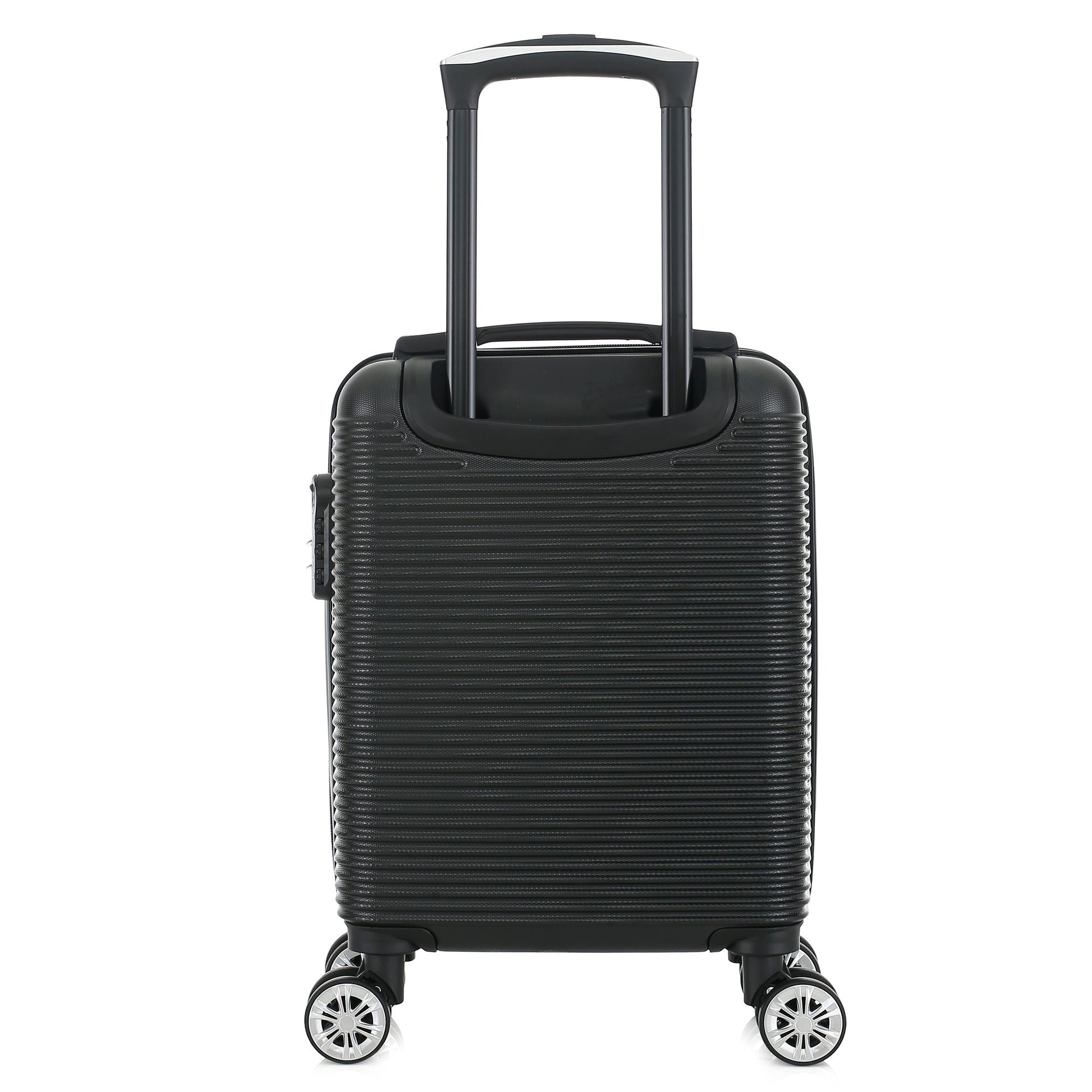 Valise noire de notre collection Georges Rech, Milan, taille XS, de dos