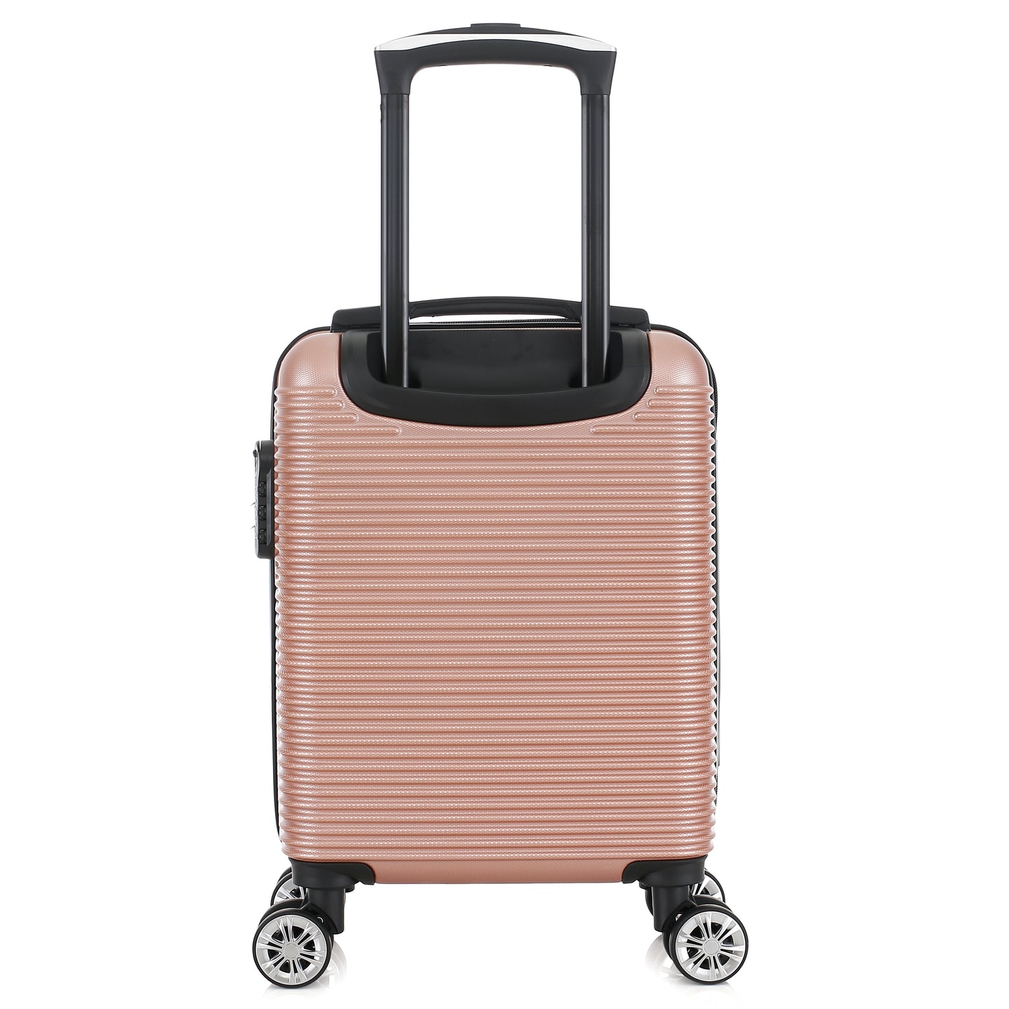 Valise rose de notre collection Georges Rech, Milan, taille XS, de dos