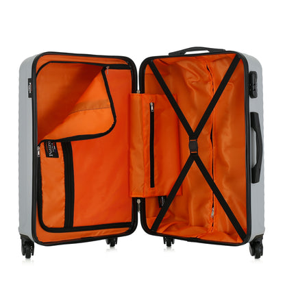 Valise silver de notre collection Potiron Paris, Montmartre, ouverte
