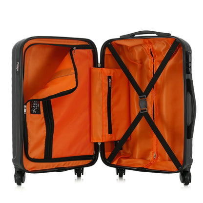 Valise grise de notre collection Potiron Paris, Montmartre, ouverte