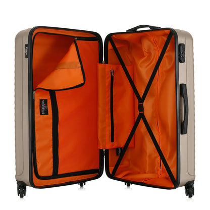 Grande valise silver ouverte
