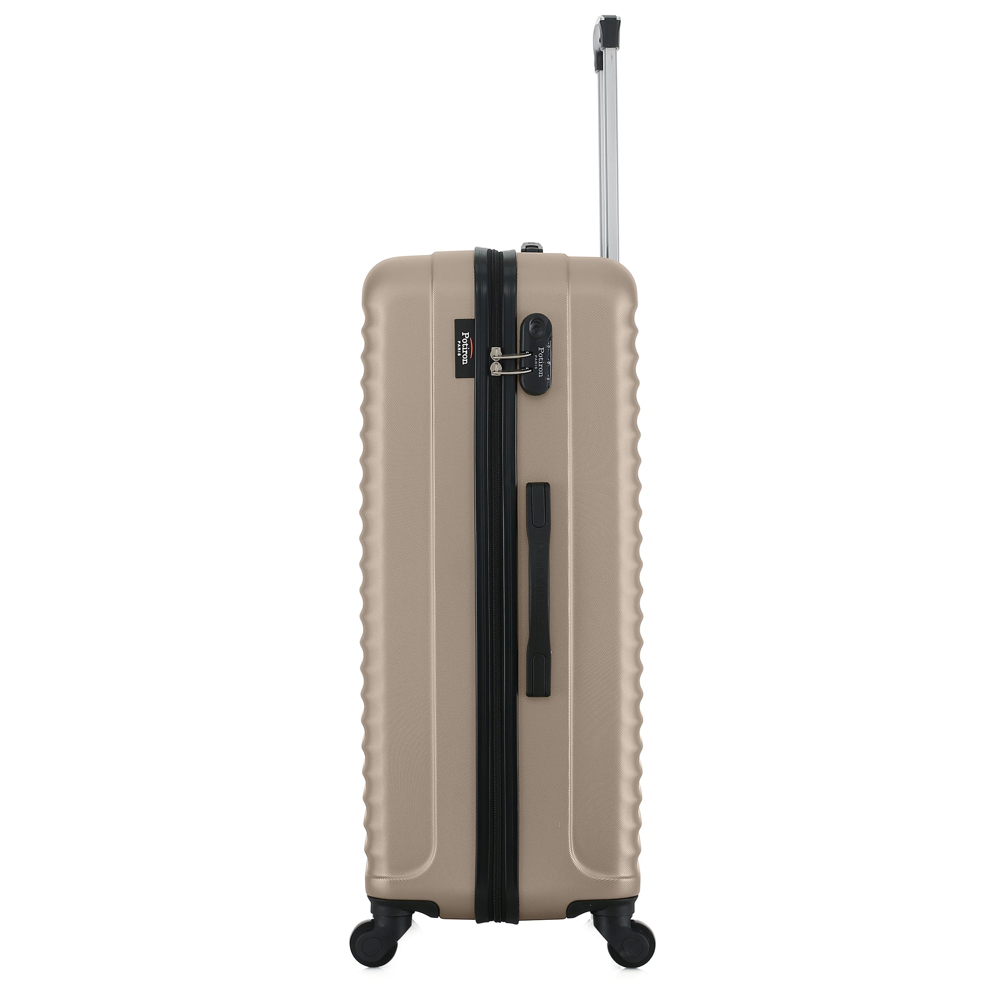 Grande valise silver de côté
