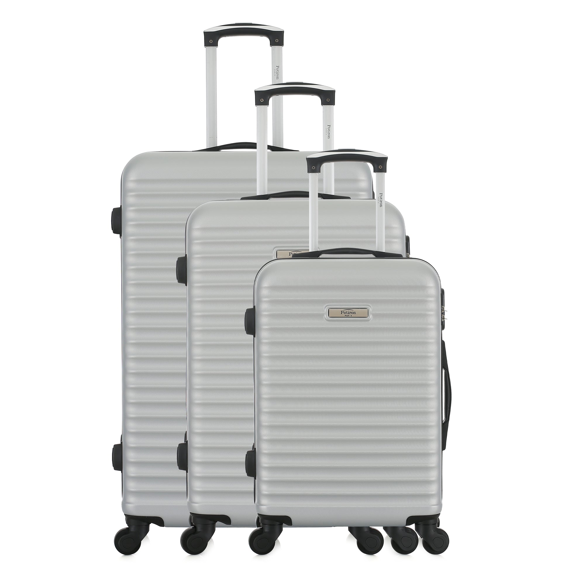 Set de 3 valises silver de notre collection Potiron Paris, Montmartre, de face